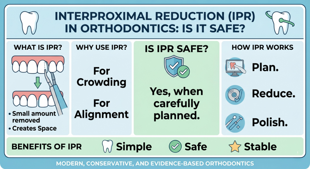 Interproximal Reduction (IPR) in Orthodontics: Is It Safe?