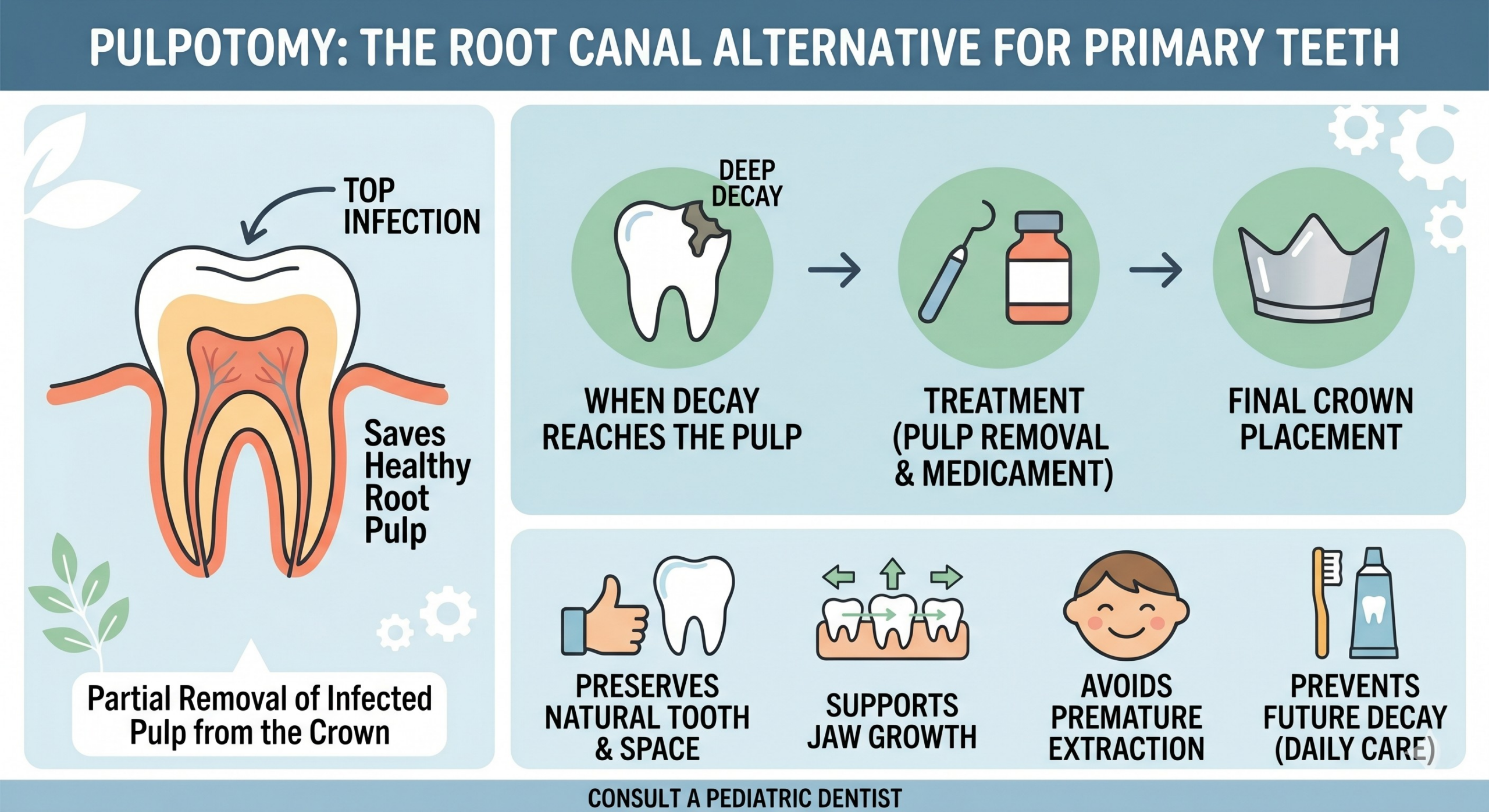 Pulpotomy: The Root Canal Alternative for Primary Teeth