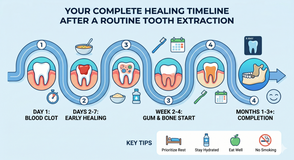 Tooth Extraction Week 4 The Complete Healing Timeline After a Routine Tooth Extraction