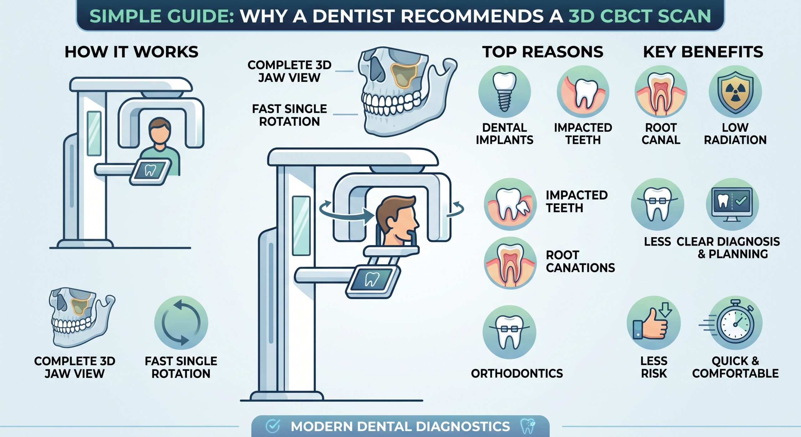 Why Your Dentist Might Recommend a 3D CBCT Cone Beam Scan