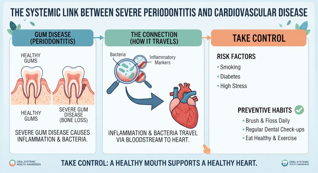The Systemic Link Between Severe Periodontitis and Cardiovascular Disease